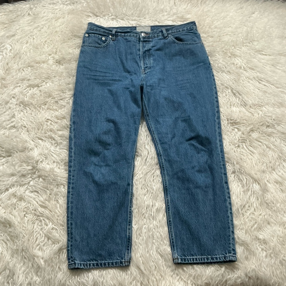 Everlane Blue Cropped Ankle Jeans